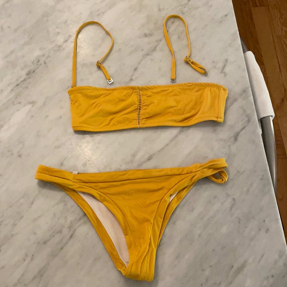 Marigold bikini with removable straps
